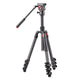 Kenro Professional Travel Video Tripod, with Fluid Head