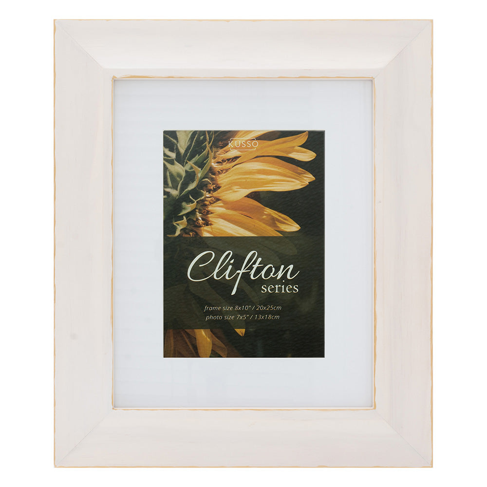 Clifton Series Solid Wood (White) Photo Frame